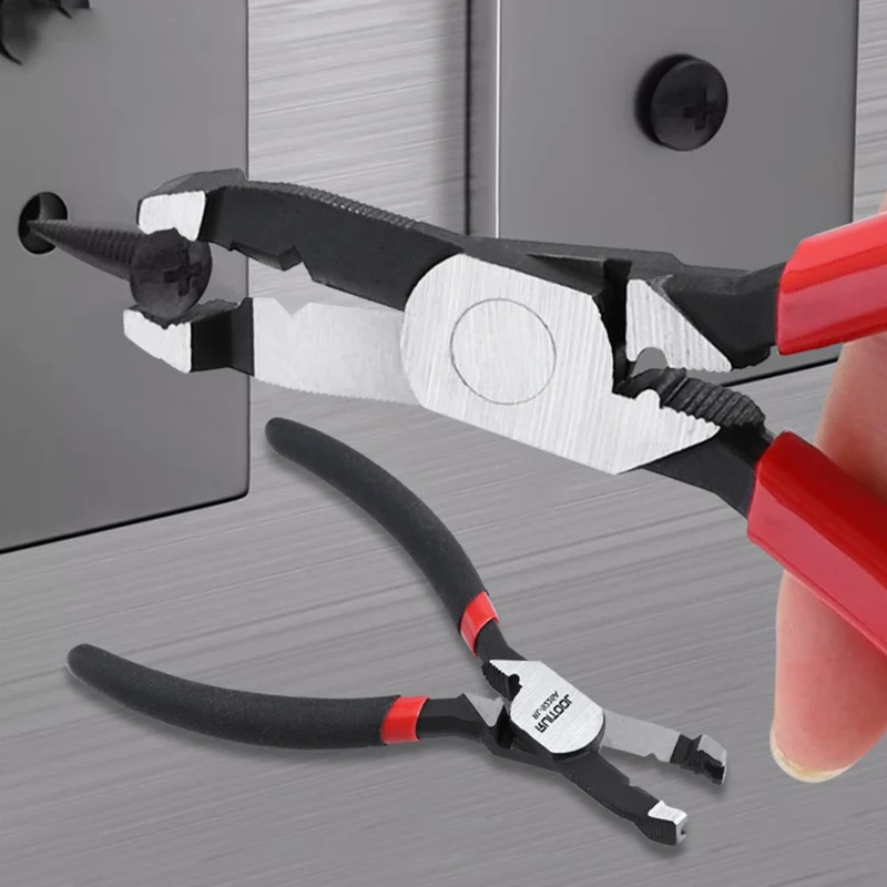 Multifunctionele Schroefextractor Tangen Hoge-hardheids Stalen Draadsnijder met Antisliphandvat voor Roestige en Beschadigde Schroeven - RL-9226A / Zwart