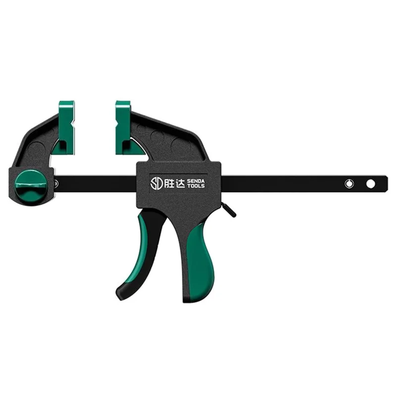 SENDA TOOLS Morsetto per Lavorazione del Legno 6 Pollici Morsetto F-Type Pesante Bifacciale Regolabile con Bloccaggio Rapido a Grilletto