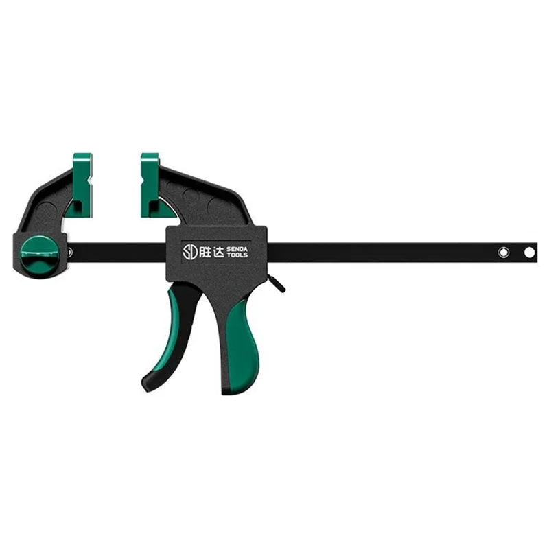 SENDA TOOLS Morsetto per Lavorazione del Legno 8 Pollici Morsetto F a Doppia Direzione Regolabile con Bloccaggio Rapido a Grilletto