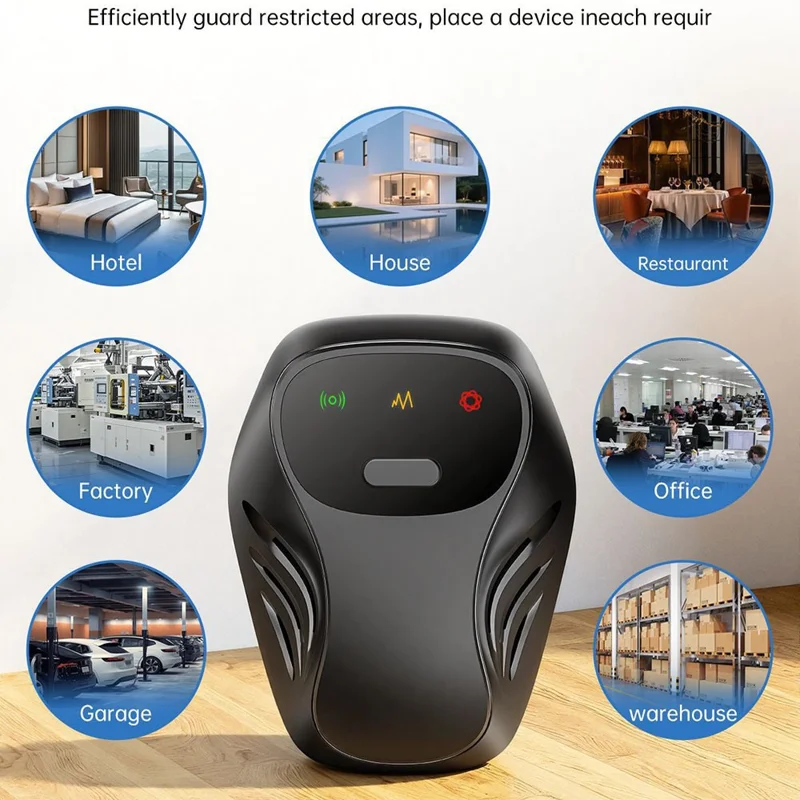 LC-905 Ultrasonic Pest Repeller 9-66KHz Plug-in Mice Repellent Mouse Deterrent Rat Repeller for Mosquito Cockroach - EU Plug