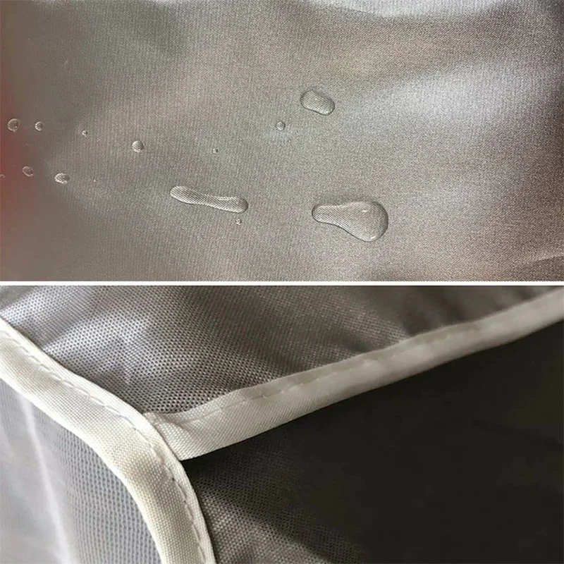 Size L 86x35x60cm Outdoor AC Unit Cover Waterproof Dustproof Sunproof AC Unit Protective Cover - Silver