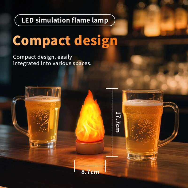 Lampa LED HZ-K03, ciepłe światło 2000K, regulacja jasności, ładowana, do kempingu i dekoracji zewnętrznych