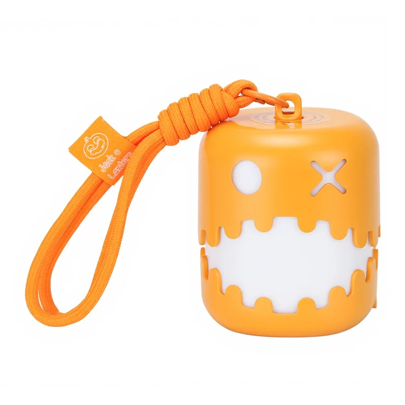 HZ-K10 Halloween Pumpkin LED Night Light 7-Color RGB Rechargeable Lantern with Pull Cord