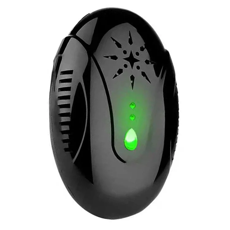 Repelente de Ratas Electrónico GETTER Ultrasónico Ratones Cucarachas Control de Plagas Repelente - Negro / Enchufe del Reino Unido
