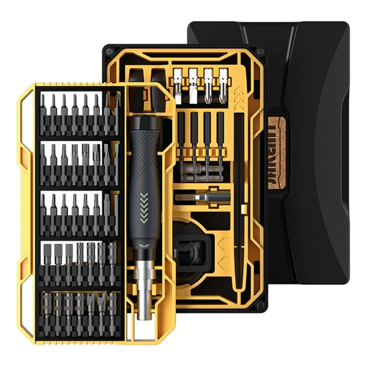 Jakemy JM-8186 Multifunction Precision Settle Conjunto de Ferramentas de Reparo Portátil Kit Para Relógios, Câmeras - Amarelo