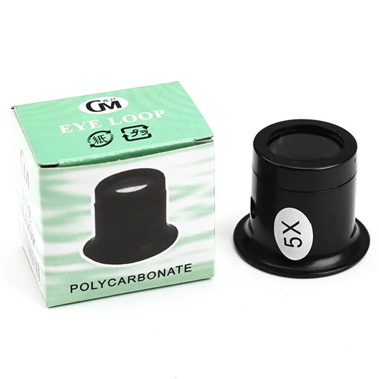 GM Portable 5X Lupa de Aumento de Joyería de Reloj de Reparación Lentes de Lupa Lupa Instrumento de Aumento
