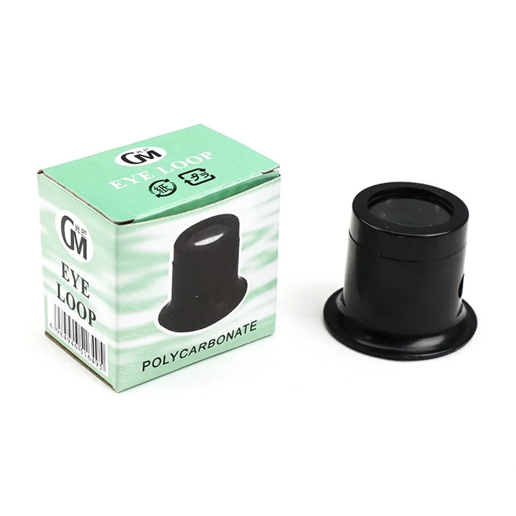 GM Portable Monocular Magnifier Magnifying Glass 15X Eye Loops Magnifier Watch Jewelry Loupe Repair Tool