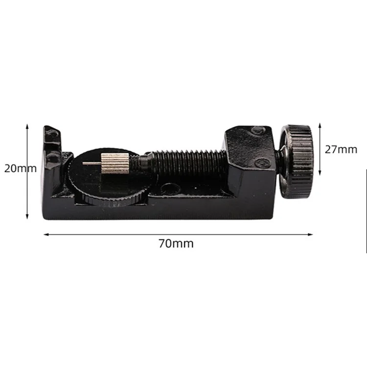 Metal Watch Band Strap Link Pin Remover Watchmakers Repair Tool Kit with 3 Extra Pins - Red