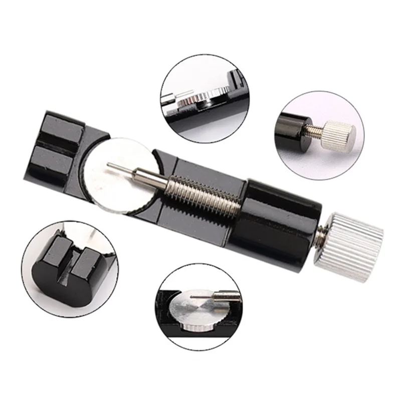 Aluminum Watch Band Strap Bracelet Link Pin Remover Watch Repair Tool - Red