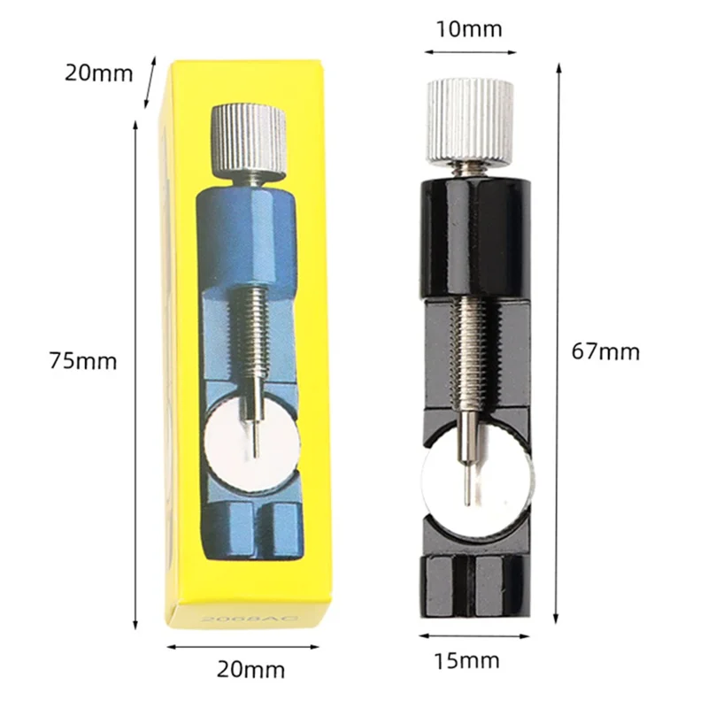 Aluminum Watch Band Strap Bracelet Link Pin Remover Watch Repair Tool - Red