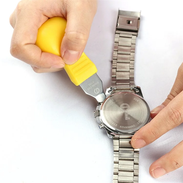 Apriscatola per orologi Multifunction Watch Prying Knife Acciaio inossidabile Coperchio posteriore Rimovitore Strumento di riparazione - C-020