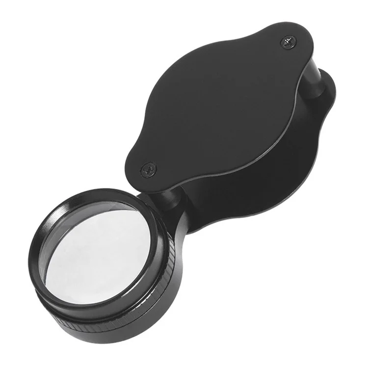 Lente de vidrio óptico de 30 mm Lupa 30X Lupa para joyería Identificación Lupa plegable