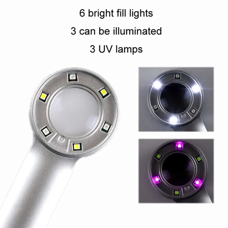 30x Port Manomètres Abs + Verre Lens Magrands Bijoux Rechargeables Identification de la Loupe