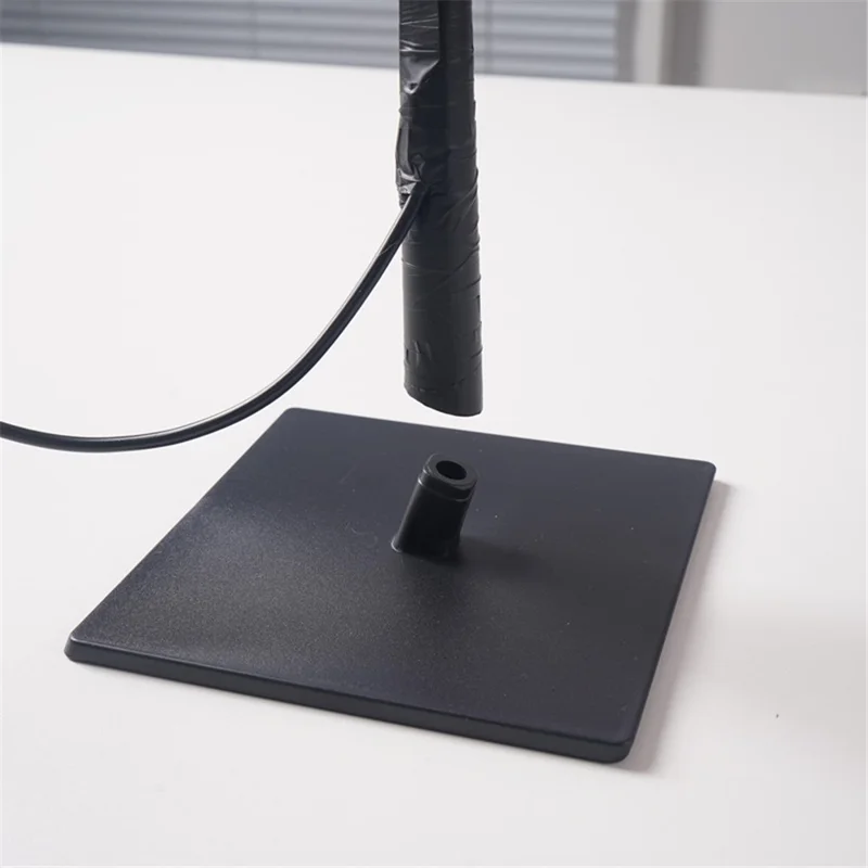 Artificial Rose Flower LED Night Light USB Powered PP+Resin Decorative Lamp Gift with Detachable Base - White Rose