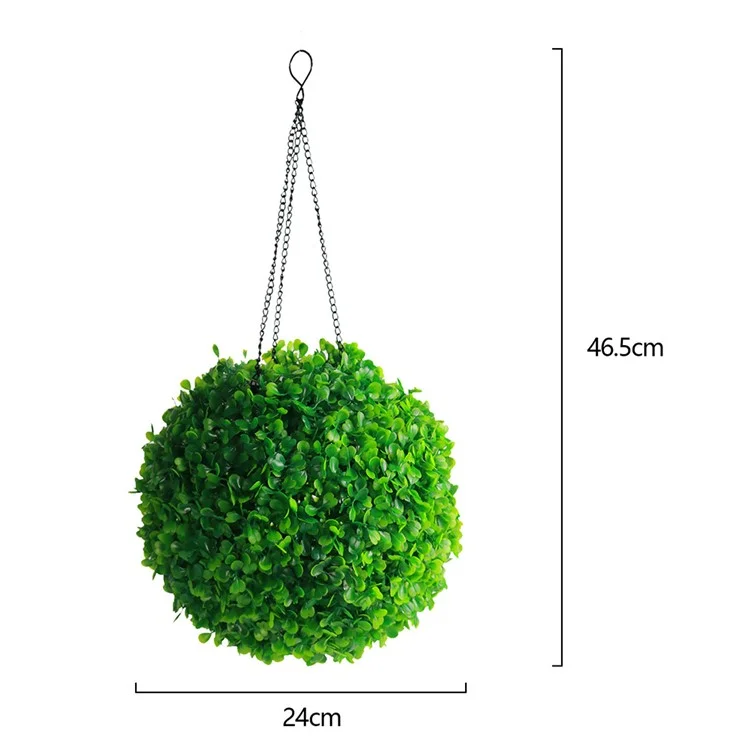 Lampe de jardin solaire en forme de boule d'herbe Home LED, Décoration extérieure pour jardin, Plante artificielle décorative, Lampe solaire, Taille : L