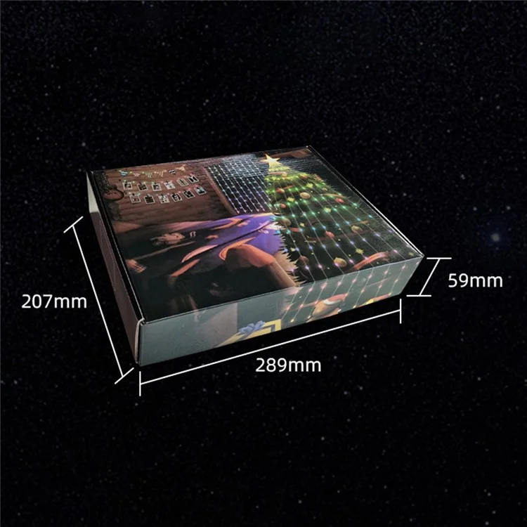 3x3m DIY Programable Light RGB Color Changing Smart Home Window Cortina LED String Lámpara APP Control Remoto - Enchufe de la UE