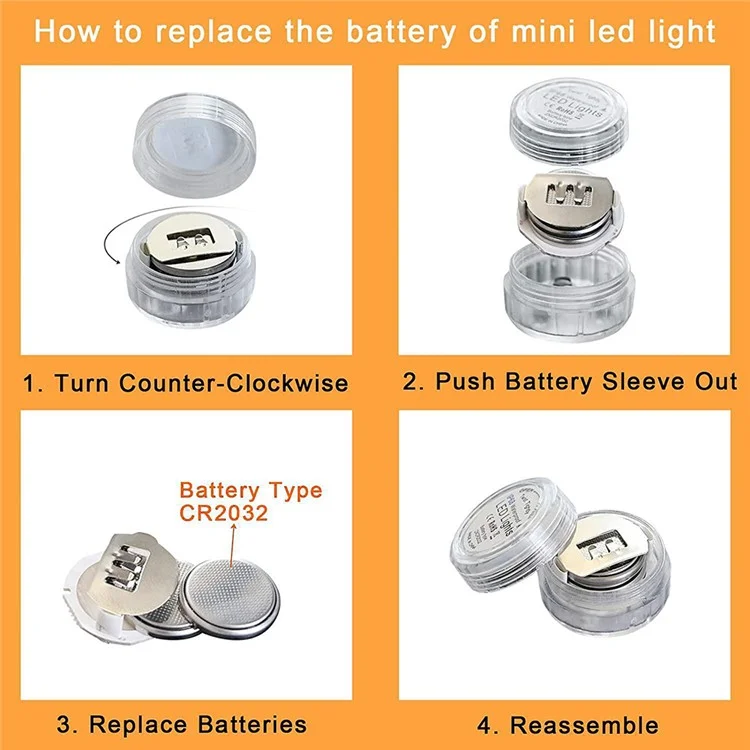 10Pcs Colorful 3-LED SMD5050 Submersible Light Remote Control Swimming Pool Underwater Lamp