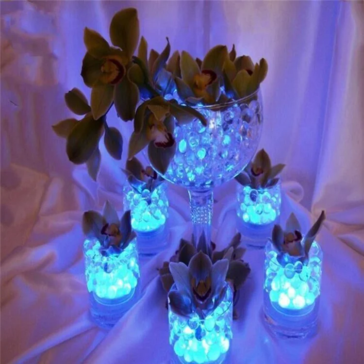 10Pcs Colorful 3-LED SMD5050 Submersible Light Remote Control Swimming Pool Underwater Lamp