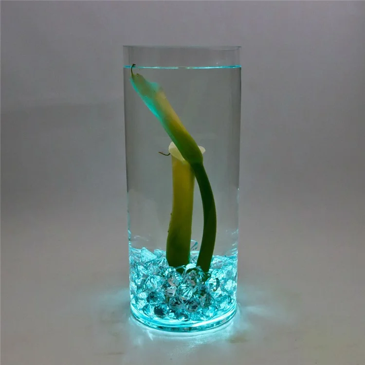 12Pcs Colorful Submersible Light 3-LED SMD5050 Pool Underwater Lamp with Remote Vase Night Lamp