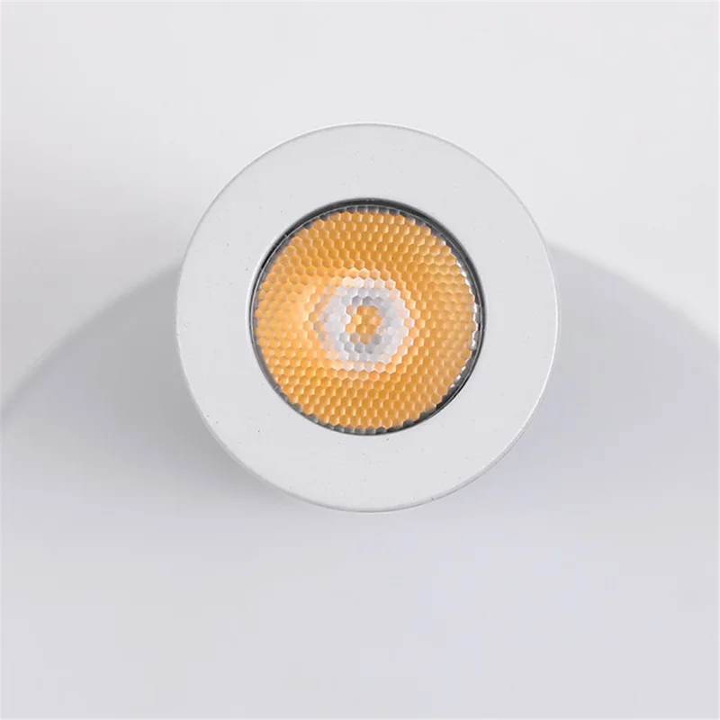 3105 Bedroom Bedside Wall Lamp 350-Degree Rotatable Reading Light Spotlight with Switch, 3W Warm Light - White