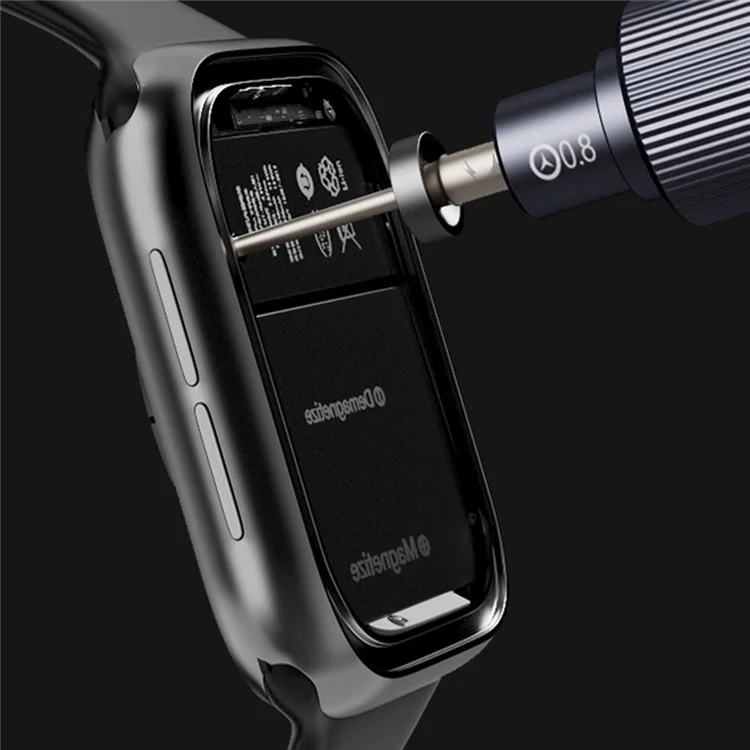 JAKEMY JM-8190 Aviation Aluminum Alloy Magnetic Screwdriver Set with S-2 Alloy Bits for Smart Phone, Watch Repair -  Cross 1.5