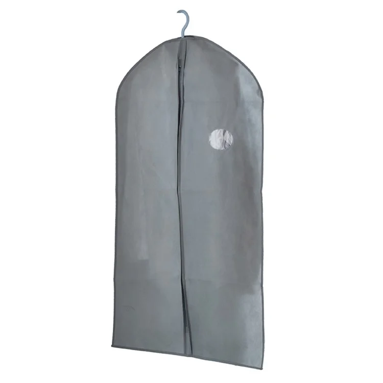MOHO&HOME Copripiumino in Tessuto Non Tessuto per Vestiti, con Finestra Trasparente, 150*60cm - Grigio