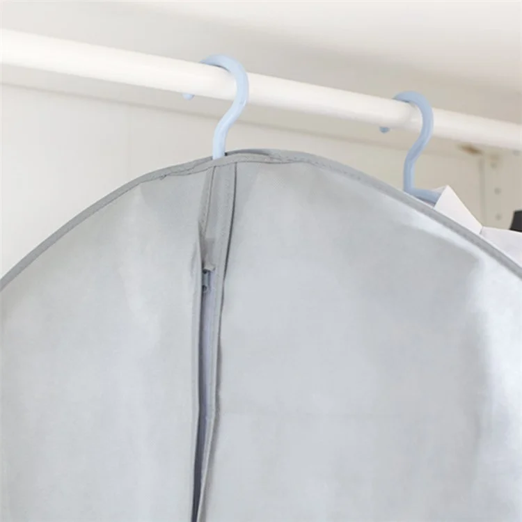MOHO&HOME Copripiumino in Tessuto Non Tessuto per Vestiti, con Finestra Trasparente, 150*60cm - Grigio