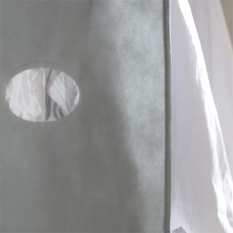 MOHO&HOME Copripiumino in Tessuto Non Tessuto per Vestiti, con Finestra Trasparente, 150*60cm - Grigio