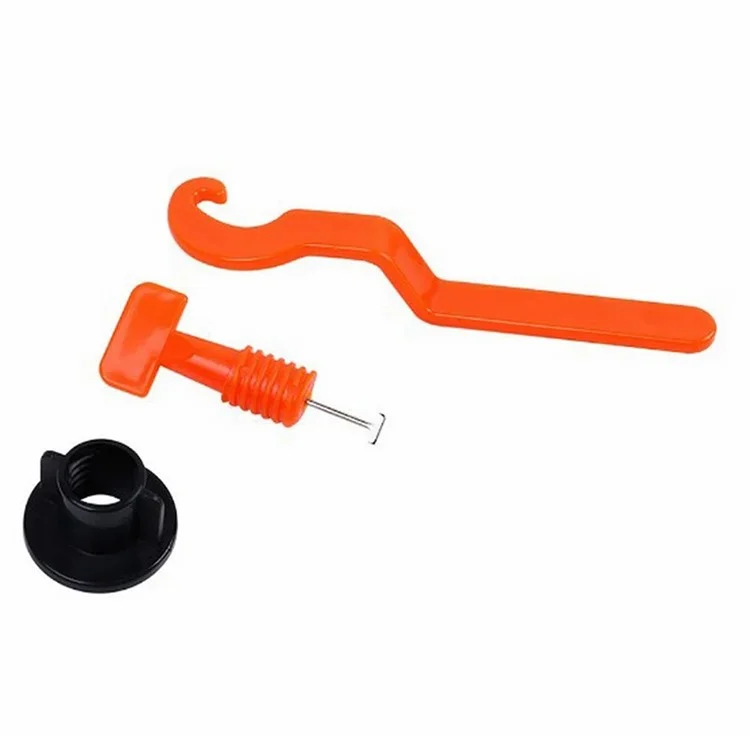 Sistema de Nivelación de Baldosas DC 1 Kit 50Pcs / Set Espaciadores de Nivelador de Baldosas con Forma de Cruz T-Pin Nivelador con Llave para Ajuste de Baldosas de Pared y Piso