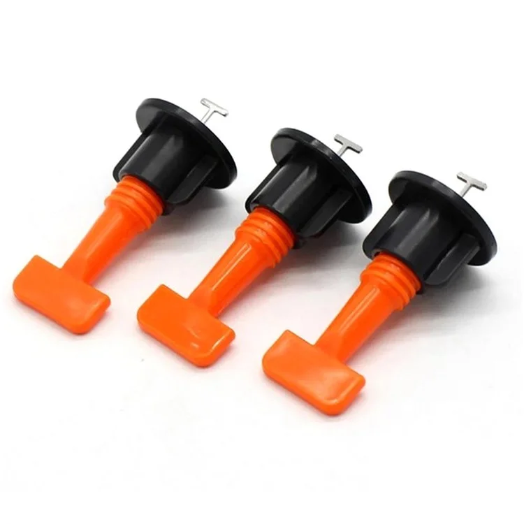 Sistema de Nivelación de Baldosas DC 1 Kit 50Pcs / Set Espaciadores de Nivelador de Baldosas con Forma de Cruz T-Pin Nivelador con Llave para Ajuste de Baldosas de Pared y Piso