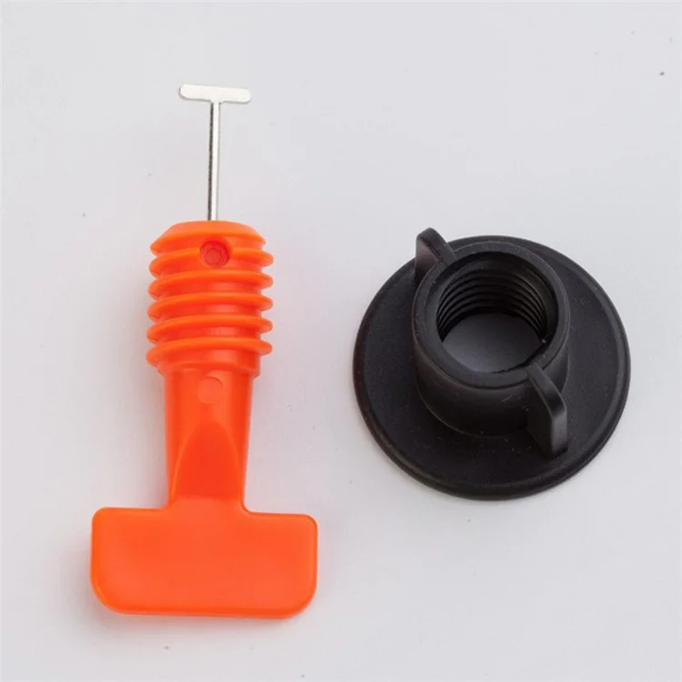 Sistema de Nivelación de Baldosas DC 1 Kit 50Pcs / Set Espaciadores de Nivelador de Baldosas con Forma de Cruz T-Pin Nivelador con Llave para Ajuste de Baldosas de Pared y Piso