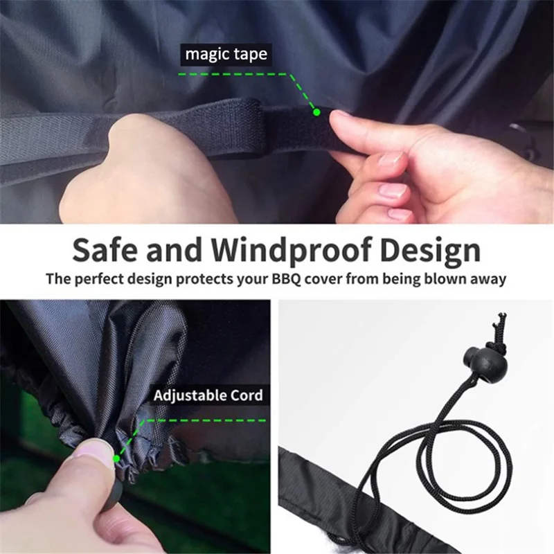 Защитный чехол для барбекю UV Protection 100x60x150CM, изготовлен из ткани 420D Oxford