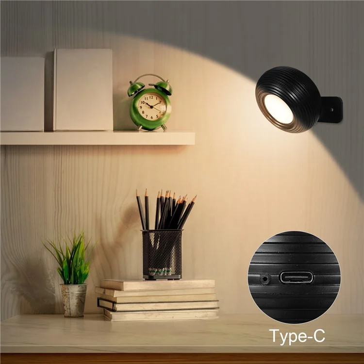 ML-CX003 Magnetic Wall Light Rotation Design Table Lamp for Bedroom (CE, RoHS, FCC) - Black