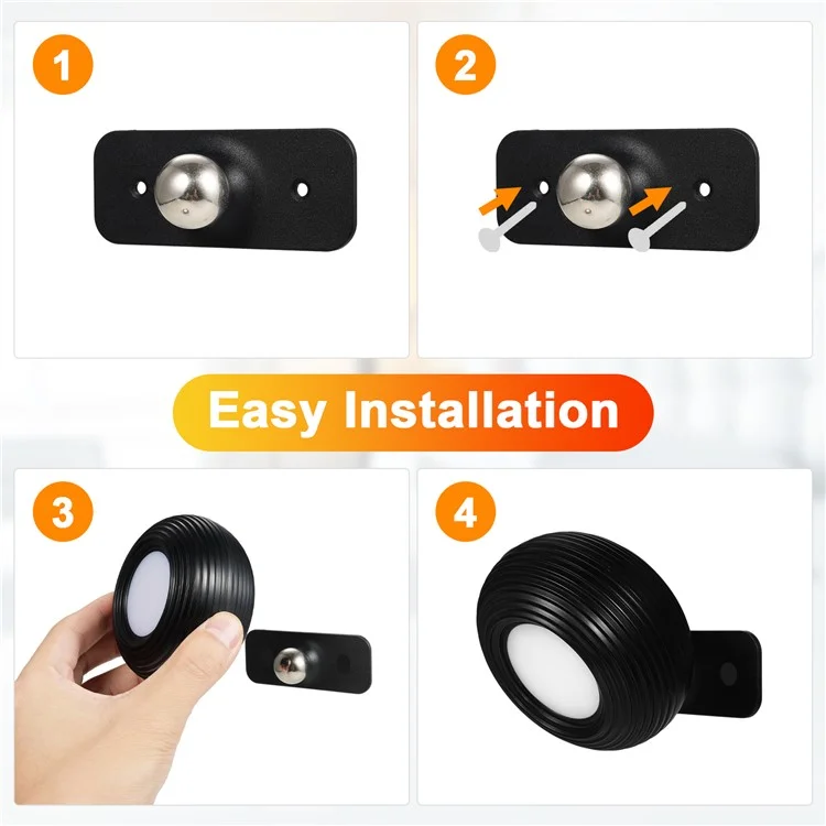 ML-CX003 Magnetic Wall Light Rotation Design Table Lamp for Bedroom (CE, RoHS, FCC) - Black