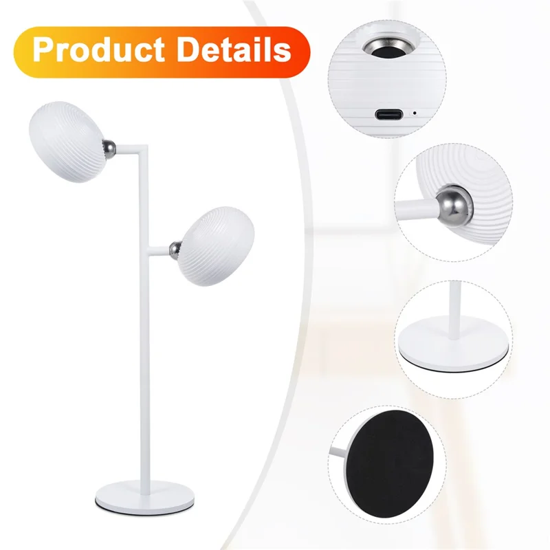 ML-CX004 2PCS Table Lamp Magnetic Wall Lights Rotation Hanging Lamps (CE, RoHS, FCC) - White