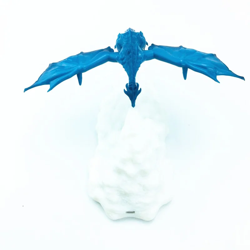 BDL2001-2002 Creative 3D Printing Lamp Dragon Design Night Light Home Decor - Ice Dragon