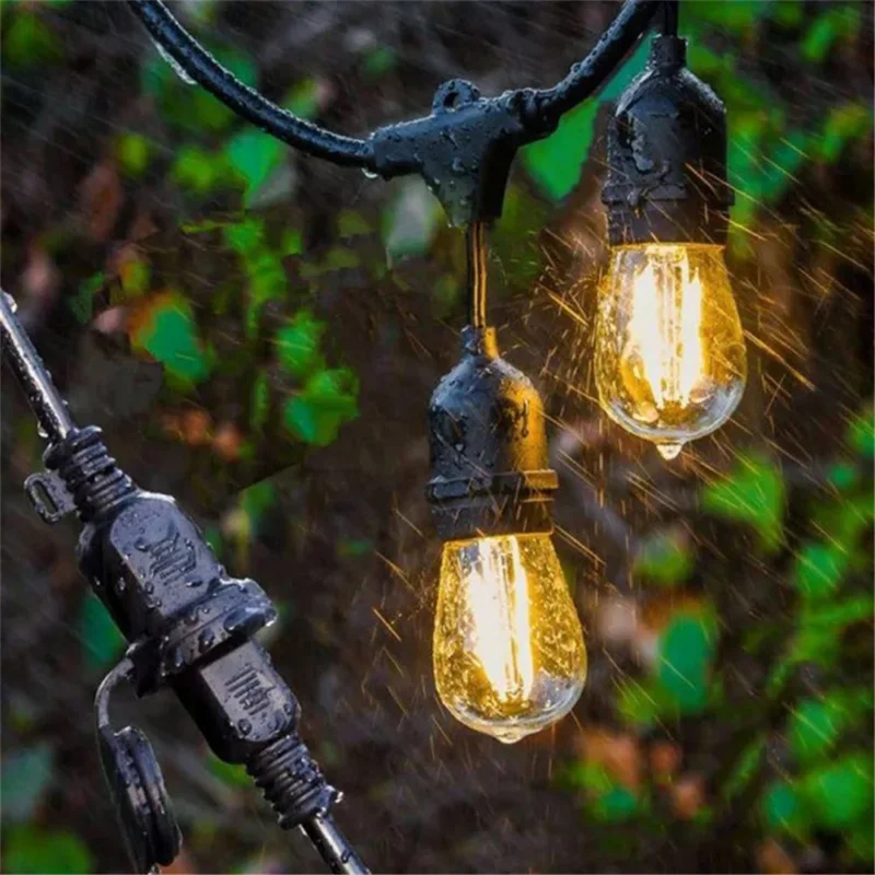 DAJ-151 10m 10 lâmpadas Luzes de Corda Outdoor 220V à prova d'água Luzes de Camping, Plugue UE