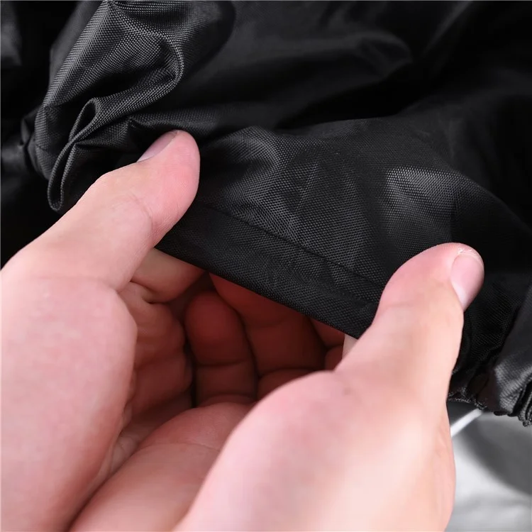 420x210x46cm Kayak Cover V-Shaped Boat Cover Waterproof 210D Oxford Cloth Case - Black