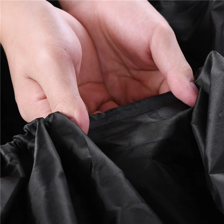 Waterproof 330x165x46cm Boat Cover Drawstring Closure Oxford Cloth Protector for Kayak - Black