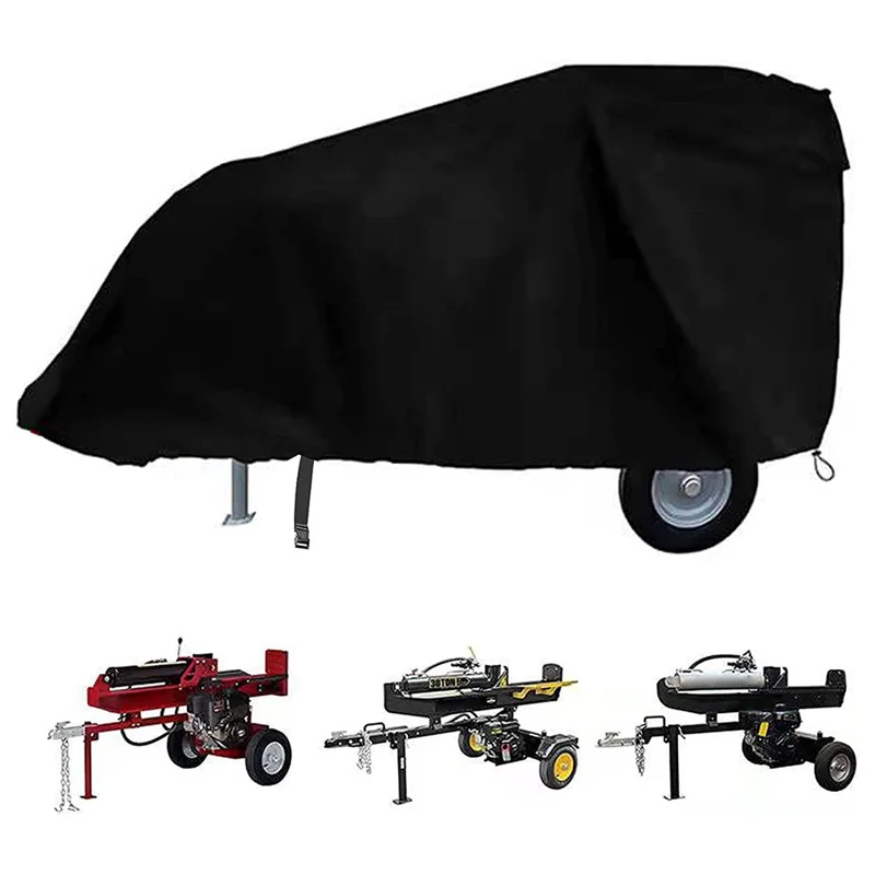 171x79x100cm Oxford Cloth Wood Splitter Cover Black Sleeve Waterproof Protector for Log Splitter