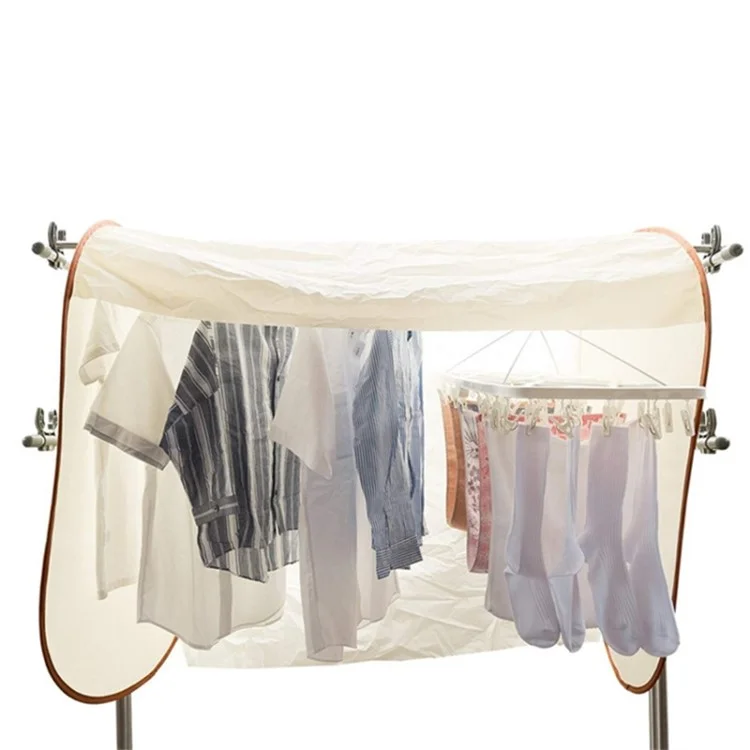 Copertura antivento per stendibiancheria da esterni 120x60x100 cm, antipolvere e antpioggia