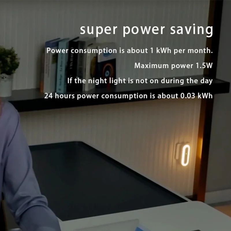 SP-15WJH Negative Ion Generator Touch Control Air Purifying Smart LED Night Light - EU Plug