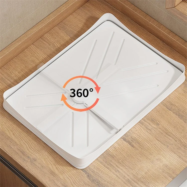 Supporto per lavello da cucina retrattile in acciaio al carbonio - Bianco