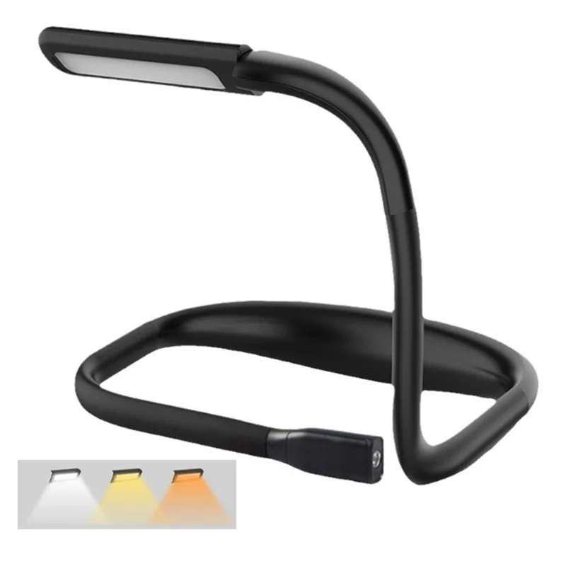 Soft Neckband Neck Hanging LED Reading Light Rechargeable Stepless Dimming Lamp