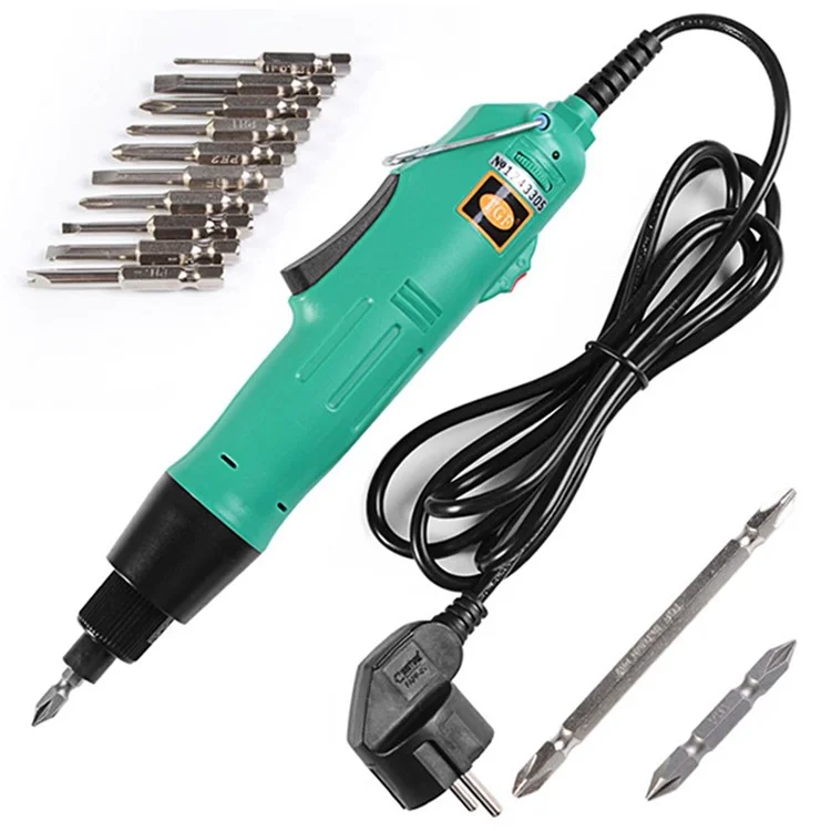 H6 220V Speed Adjustable Electric Screwdriver Bit Kit Home Repair Tool