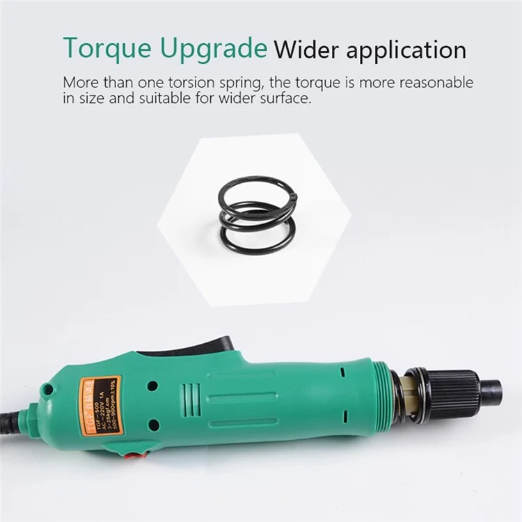 H6 220V Speed Adjustable Electric Screwdriver Bit Kit Home Repair Tool