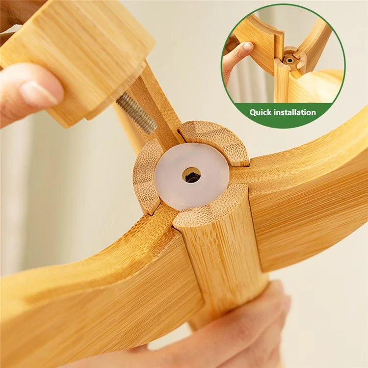 703XRZYMJ Modern Cactus Design Bamboo Coat Rack Bag Hat Hanger Freestanding Stand - Color Principal