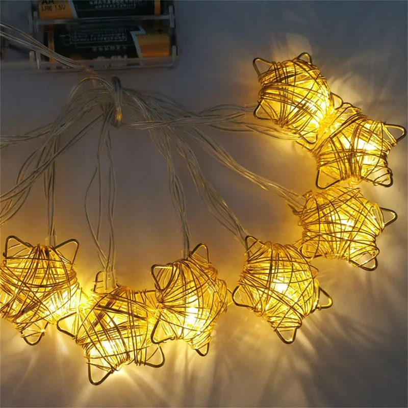 3m 20-LED Star String Lights Christmas Home Decoration Ornament LED Lamp Wedding Decor