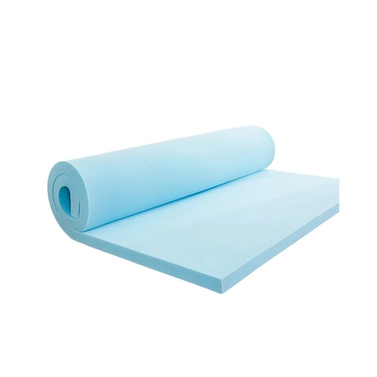 180x200cm Thickness 5cm Memory Foam Mattress Slow Rebound Gel Particles Cool Feeling Mattress - Blue