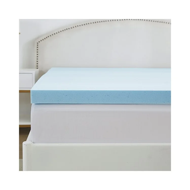 180x200cm Thickness 5cm Memory Foam Mattress Slow Rebound Gel Particles Cool Feeling Mattress - Blue